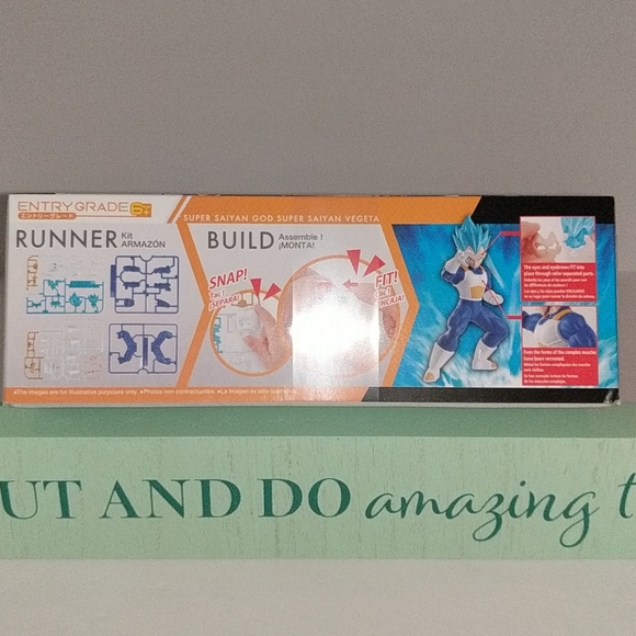🎀 BANDAI 🎀 Super Saiyan Vegeta Model Kit Japan NEW AUTH 🎀 - Picture 4 of 6